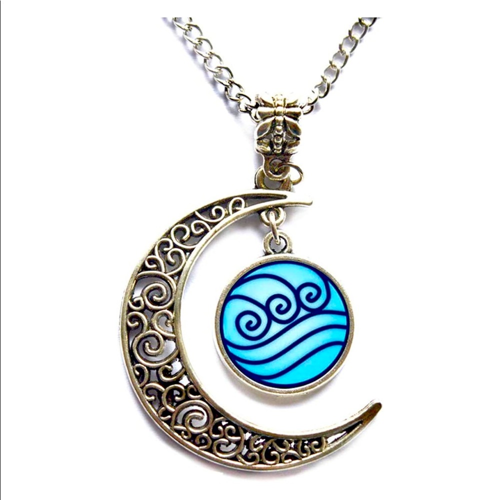 Women Modern Crescent Moon Necklace, Moon Necklace